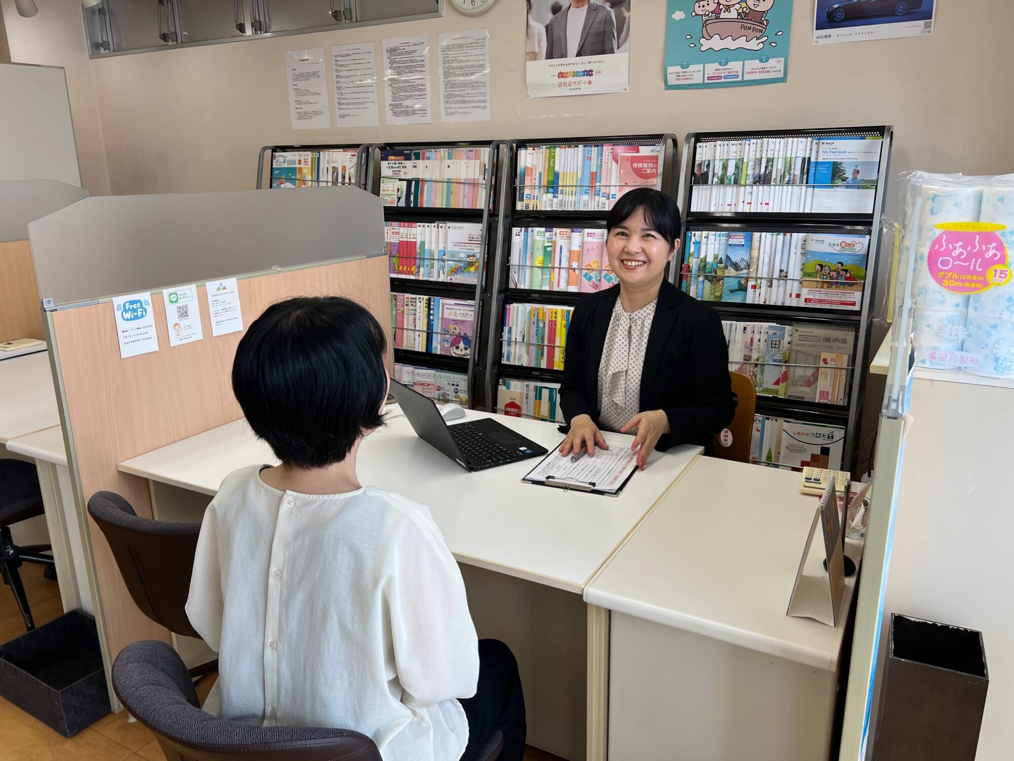 FA高知での保険相談の様子